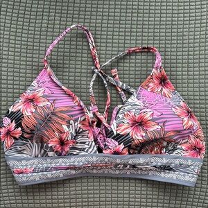 Floral Strappy Bikini Top
